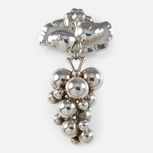 Harald Neilsen moonlight grapes brooch